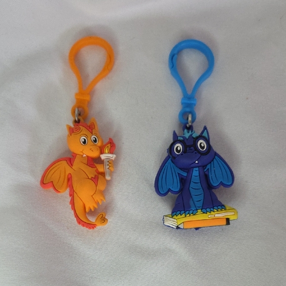 American Heart Association Kids Heart Challenge Key Chains Dragons - Picture 3 of 6